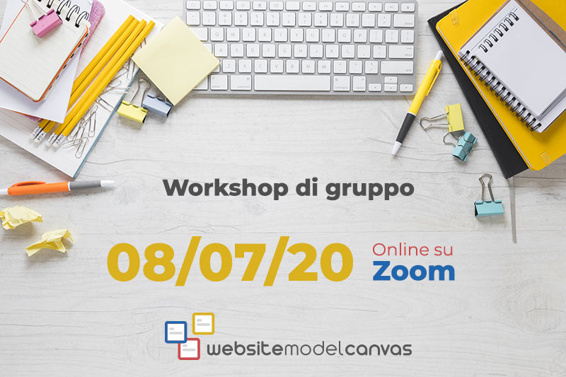 Workshop gruppo sul Website Model Canvas_08-07-2020